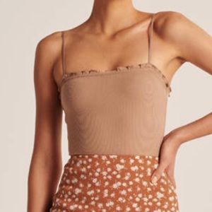 Abercrombie Ruffle Trim Bodysuit size M